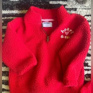 Red kids sweater old navy size 5